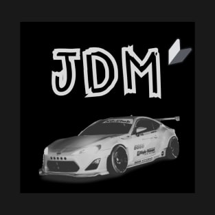 Scion FRS / Subaru BRZ / Toyota GT86 Black and White JDM Design T-Shirt