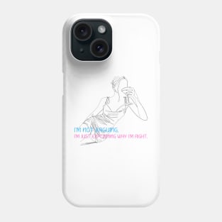 one line art Phone Case