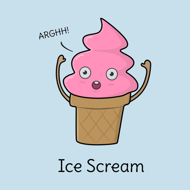 Funny Ice-Cream T-Shirt by happinessinatee