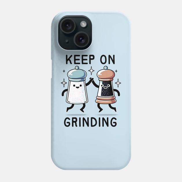 Keep On Grinding: Salt & Pepper Duo Phone Case by 1BPDesigns