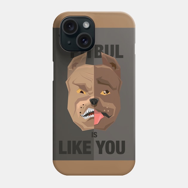 Pitbul Phone Case by Lychagin_design