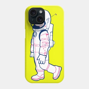 Cute astronaut woman in a spacesuit illustration Phone Case