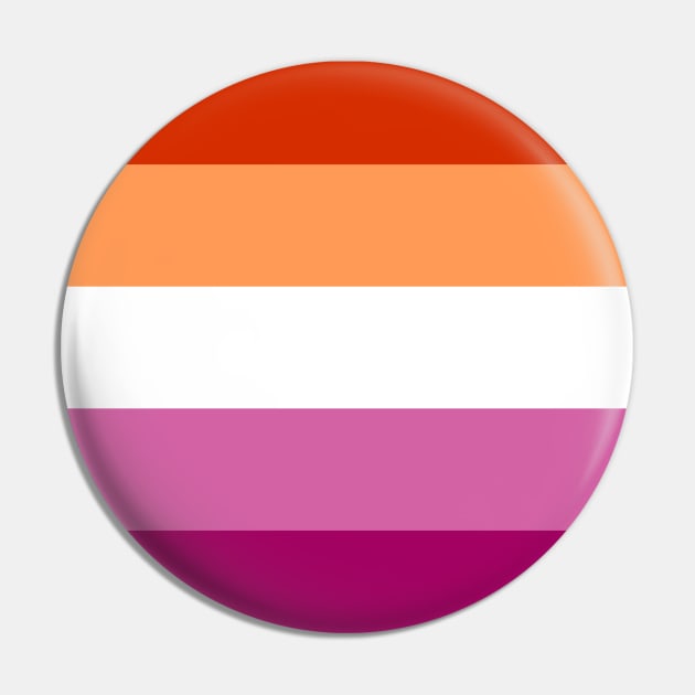 Lesbian Pride Flag LGBT Pride Parade Pin by Scar