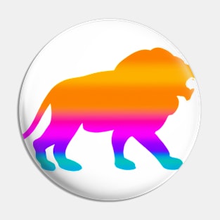 Cute Color Gradient Lion Shape Drawing Pin