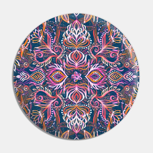 Vivid Celebration - a pattern in magenta, purple and orange Pin by micklyn