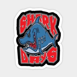 Pirate Shark Days Magnet