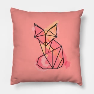 Watercolor fox Pillow