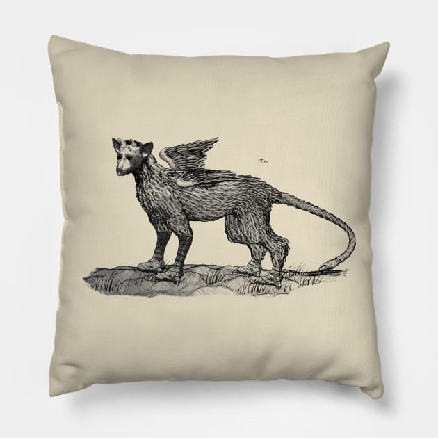 The Last Guardian - Trico Bestiary Image Pillow by Gekidami