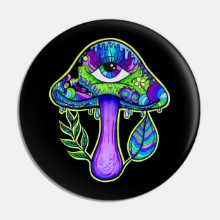 Trippy Drippy Mushroom Pin