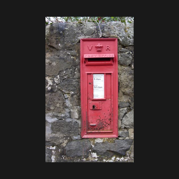 Traditional Red British Post Box in Wall [Royal Mail] by grantwilson