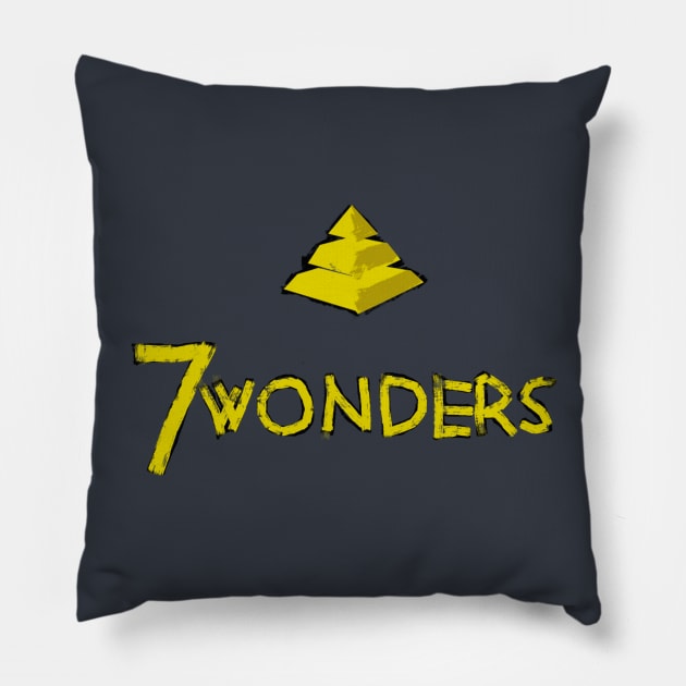 7 WONDERS Pillow by ARTEMIDA