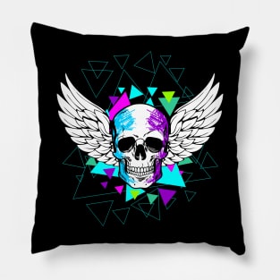 skull colors 2 Pillow