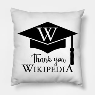 Funny graduation hat education degree school college Pillow