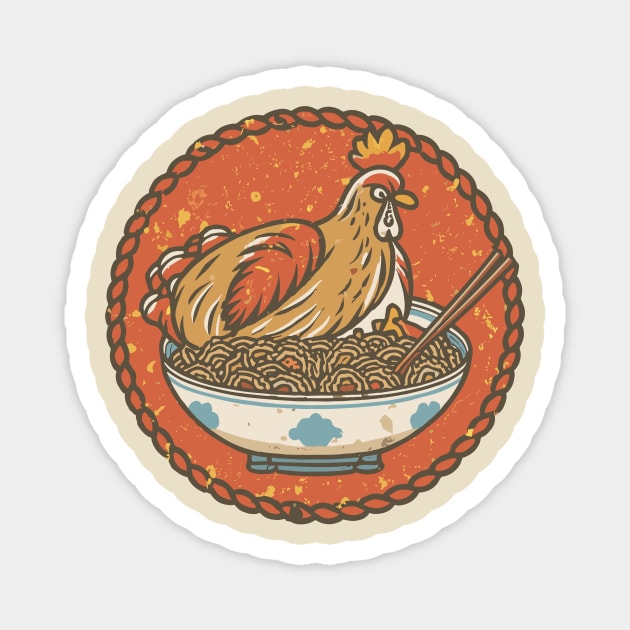 Chicken and rice design Magnet by SecuraArt