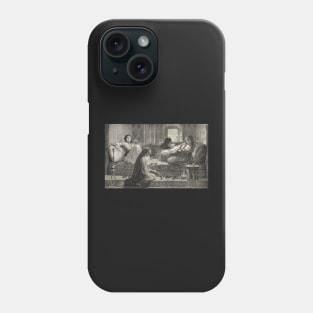 Cairo harem illustration engraving 1881 Phone Case