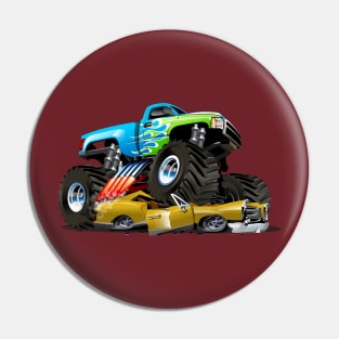 Cartoon monster truck Pin