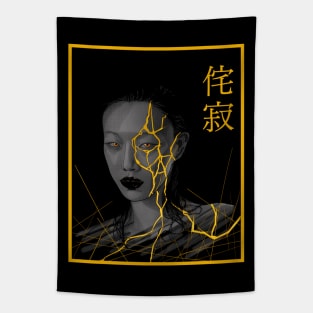 Kintsugi girl Tapestry