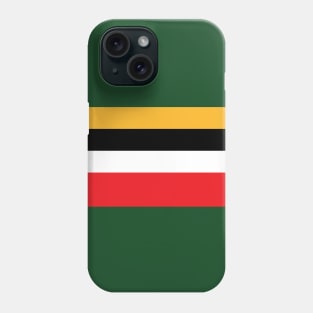 Dominica Color Block - Red Yellow Green White Black Phone Case