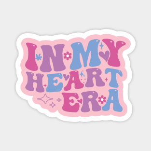 In My Heart era groovy Heart Sign Lover Womens Magnet