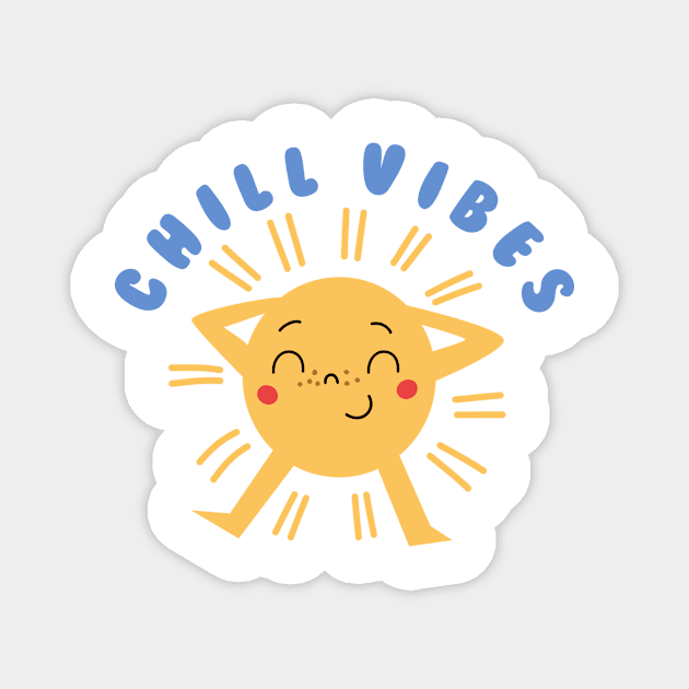 Chill Vibes Magnet by medimidoodles