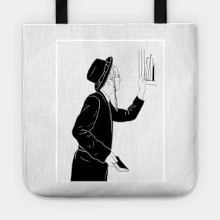 Orthodox jew choosing books Tote