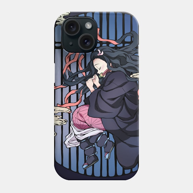 Nezuko Phone Case by Nicole Nichols