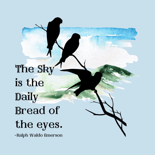 Ralph Waldo Emerson Quote - The Sky by Underthespell
