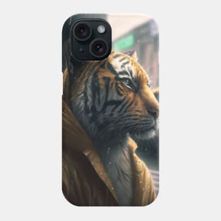 The tiger in the rain Phone Case