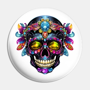 Bejeweled Skull #5 Pin