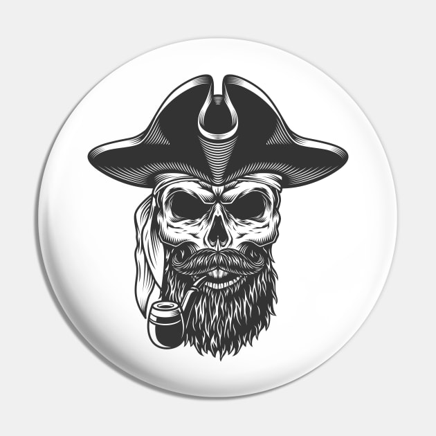 pirate hipster skull Pin by Wisdom-art