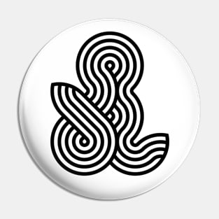 Abstract Infinite Curve Pin