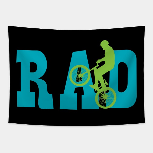 Rad BMX Tapestry by FruitflyPie