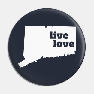 Connecticut - Live Love Connecticut Pin