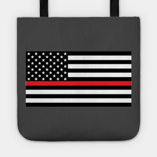 US Flag "Fire Fighter" B&W Tote