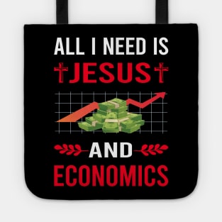 I Need Jesus And Economics Economy Economist Tote