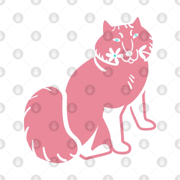 Pink Arctic fox by belettelepink