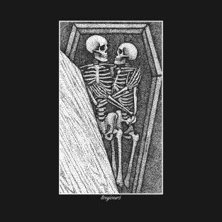 Toujours - Skeleton Lovers Pointilism T-Shirt