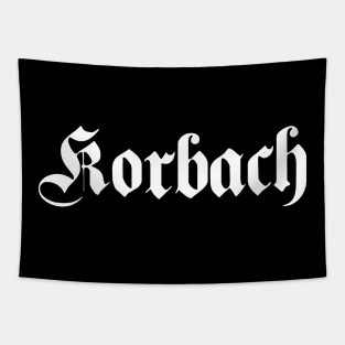 Korbach written with gothic font Tapestry