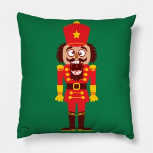 A Christmas nutcracker breaks its teeth and goes nuts Pillow