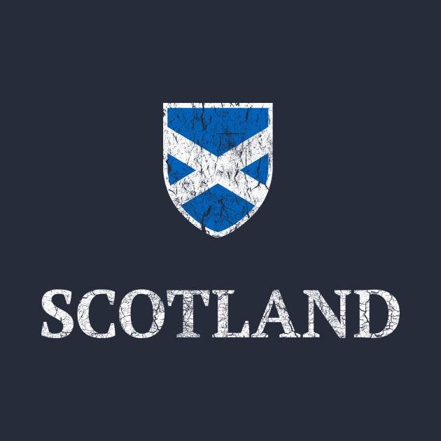 Retro Scotland Flag by vladocar