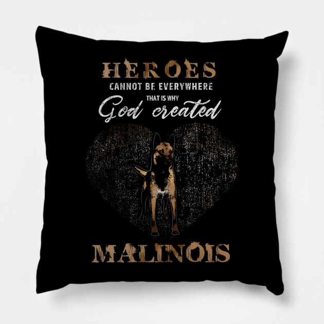 Malinois  - Belgian shepherd - Mechelaar Pillow by Nartissima