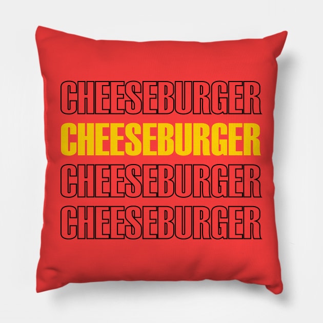 Cheeseburger Pillow by TeeFusion-Hub