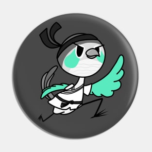 Ari The Ninja Bird Pin