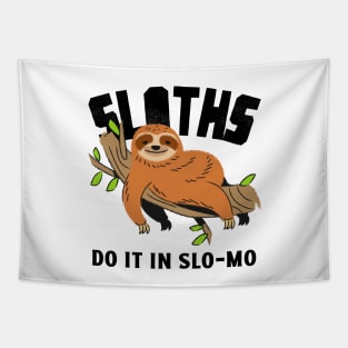 sloths do it in slo-mo Tapestry