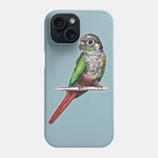 Green-cheeked conure Phone Case