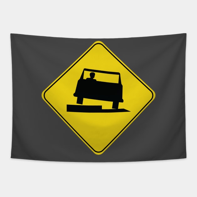 Low Shoulder Band Jennifer's Body Caution Sign Tapestry by shanestillz