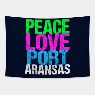 Peace Love Port Aransas Tapestry