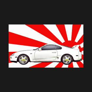 Toyota Supra MK4 Framed illustration T-Shirt