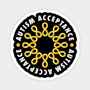 Autism Acceptance Flower Magnet