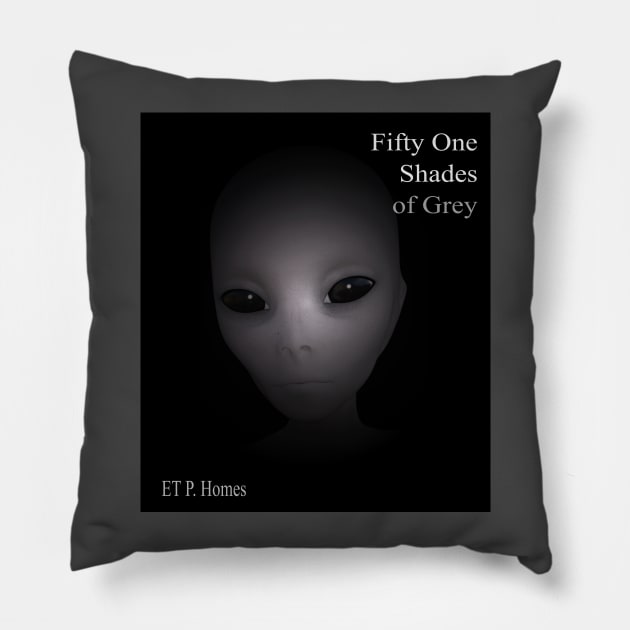 Fifty One Shades of Grey Pillow by LoneWolfMuskoka